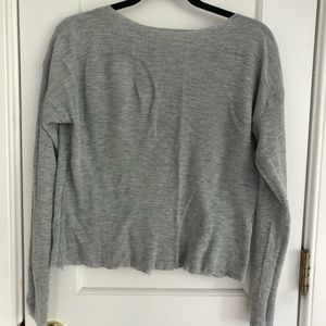Grey sweater perfect for spring